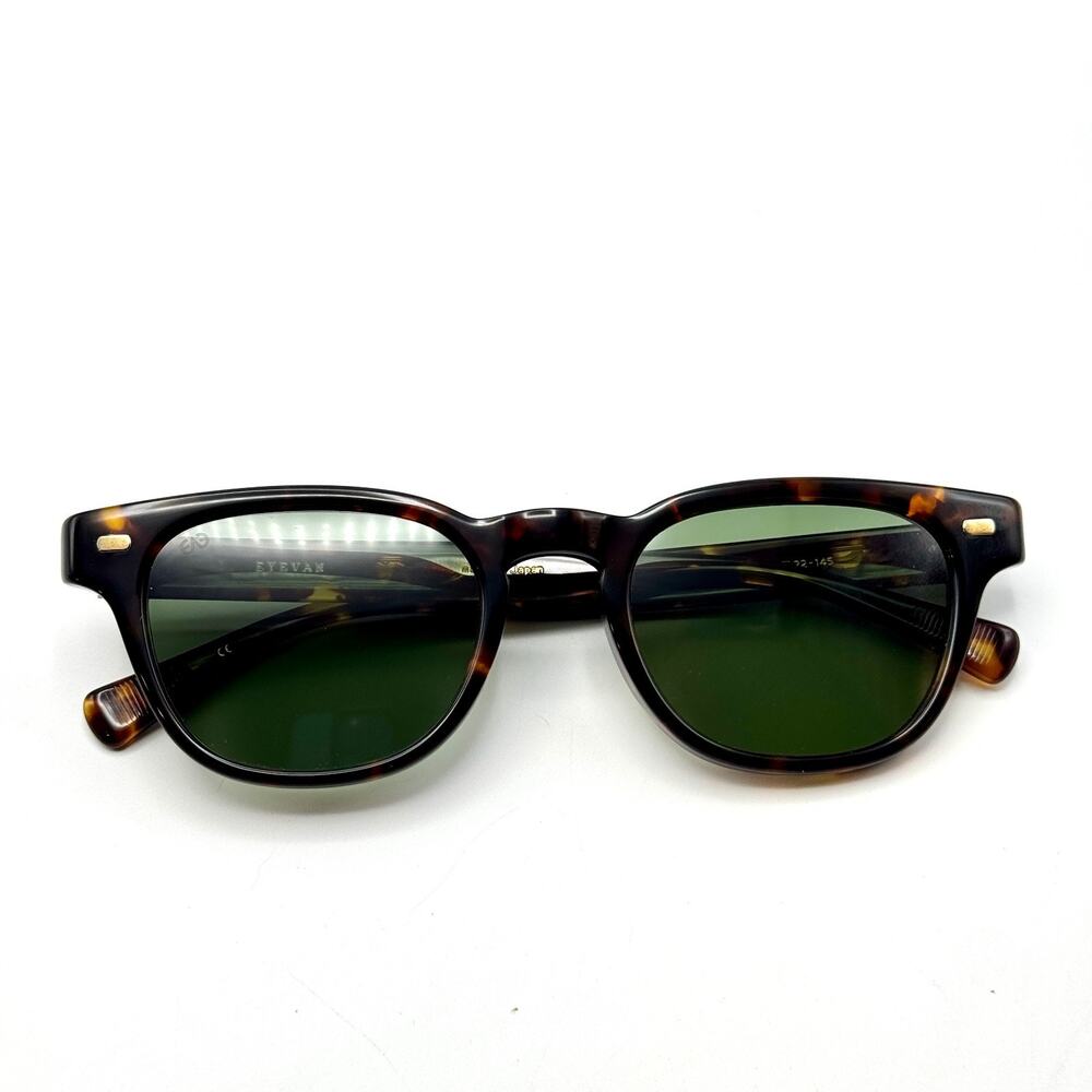 Eyevan Sunglasses Hank Sun-E TORT G15 Tortoise Wellington Frame Polarized 51mm